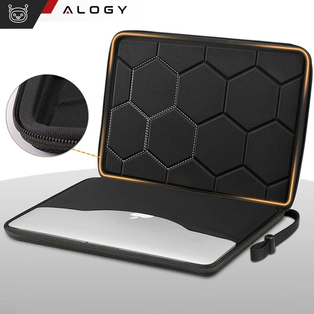 Alogy Hard Foam Bag Torba na laptopa, MacBooka Air Pro 13.3" etui ochronne do laptopów 13-14" Czarna