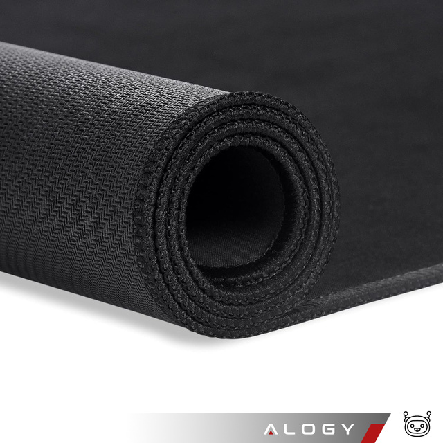 Alogy Podkładka na biurko pod myszkę mysz klawiaturę Mata ochronna antypoślizgowa XL 80x40 cm Czarna