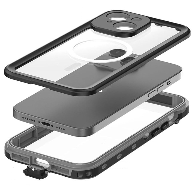 Etui do Samsung Galaxy S24 pancerne obudowa + folia na ekran hydrożelowa Case 360 Defense Pro Alogy czarne
