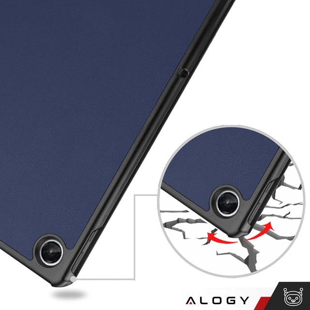 Alogy Etui na tablet do Lenovo Tab M10 Plus 3 Gen 10.6” 2022 TB128XU TB125FU Book Cover Case Granatowe