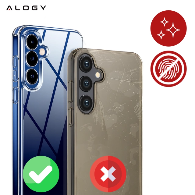 Etui Przezroczyste do Samsung Galaxy S25, Podwyższone Krawędzie, Idealne Dopasowanie, PC + TPU, Alogy HybridShield™ Case