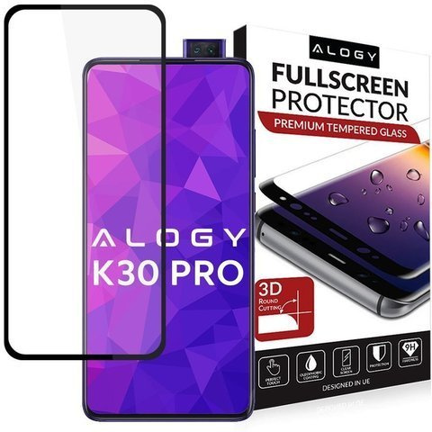 Szkło na telefon Alogy Full Glue do Xiaomi Redmi K30 Pro Czarne