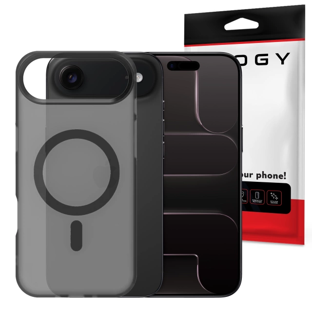 Etui do Apple iPhone 17 Air – matowa obudowa do MagSafe z ochroną obiektywu, smukłe i odporne na zarysowania, idealne dopasowanie – Alogy Skinny MatteCase™ Czarne