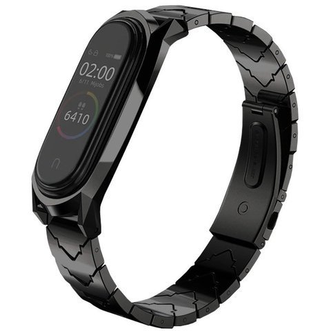 Mijobs V-Style GT bransoleta bransoletka do Xiaomi Mi Band 3/4 czarna