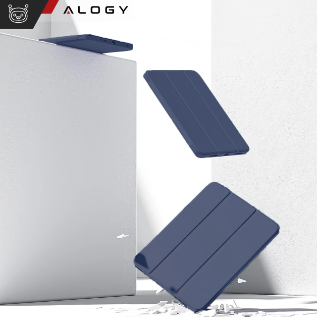 Etui do Apple iPad 10gen. 10.9" 2022 / A16 11gen. 11" 2025 obudowa na tablet Alogy Smart Case Pencil Holder Granatowe