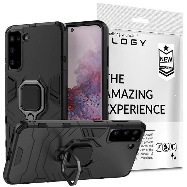 Alogy Etui na telefon Stand Ring Armor do Samsung Galaxy S21 Plus czarne