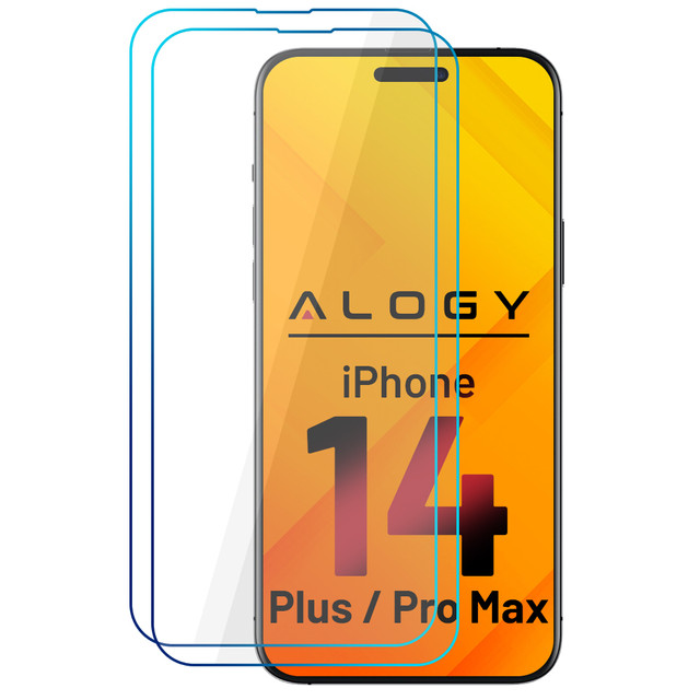 Alogy 2x Szkło hartowane do telefonu na ekran do Apple iPhone 14 Plus/ 14 Pro Max