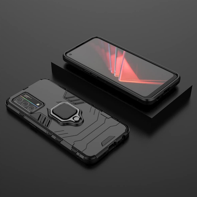 Alogy Etui na telefon Stand Ring Armor do Realme GT Master Edition Czarne