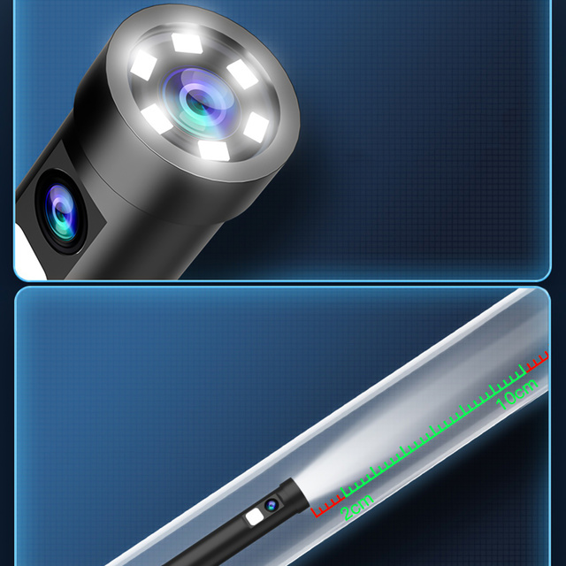 Alogy Duo Cam Endoskop Kamera inspekcyjna endoskopowa 1920 Full HD Lightning do iPhone, USB-C, micro USB 3m 8mm czarna