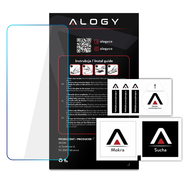 Alogy Szkło hartowane do telefonu na ekran do Samsung Galaxy A21