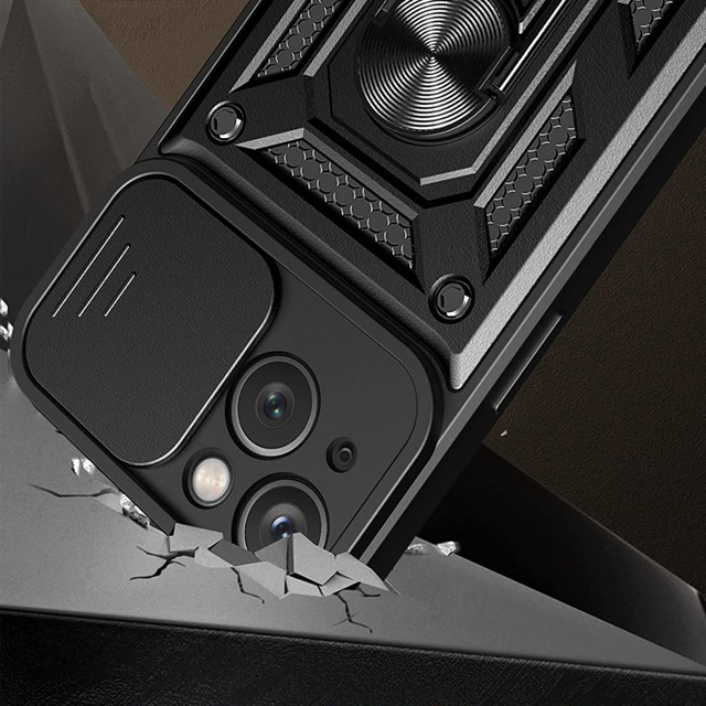Alogy Camshield Stand Ring Etui na telefon z osłonką na aparat do Apple iPhone 14