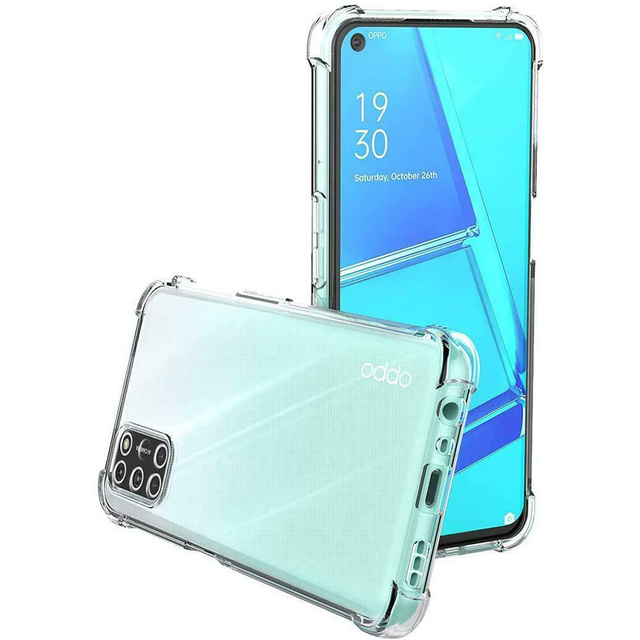 Alogy Etui na telefon pancerne ShockProof do Oppo A54/ A74/ A93 5G  Przezroczyste