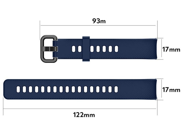 Alogy Pasek do smartwatch gumowy do Honor Band 4/5 Granatowy