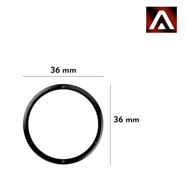 Alogy 2x Szkło na smartwatch elastyczne 3D do Garmin Venu 2s 40mm Black