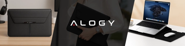 Torba na laptopa Alogy FlexCase Pro wielofunkcyjna rozkładana z podstawką i podkładką na myszkę do Macbooka 13/  14" Czarna