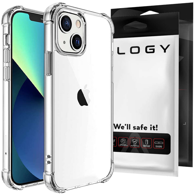 Alogy Etui na telefon pancerne ShockProof do Apple iPhone 13 6.1 Przezroczyste