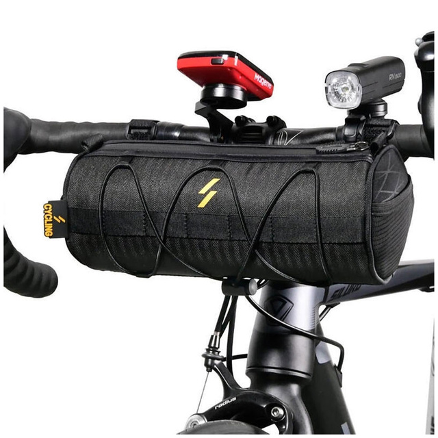 Alogy Sakwa torba rowerowa Bike Bag Wheel Bar Wodoodporna etui na rower 2.5L Czarna