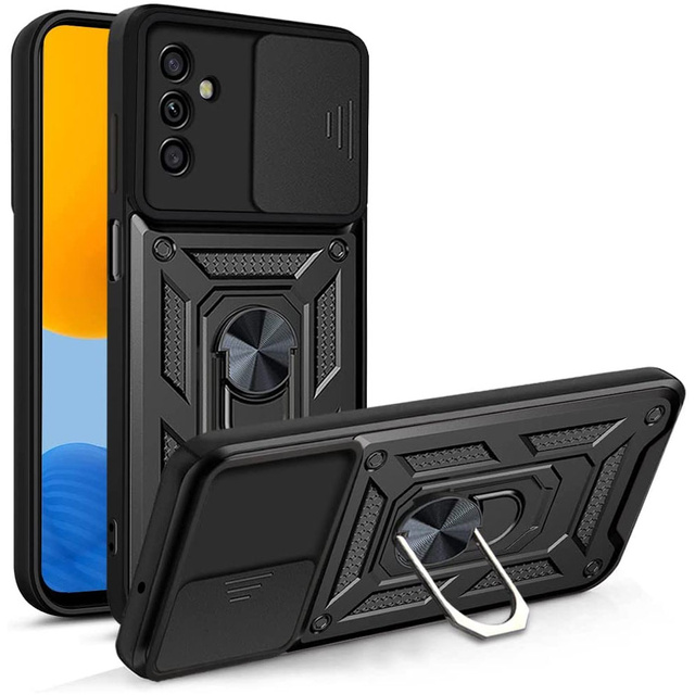 Alogy Etui na telefon Camshield Stand Ring z osłonką na aparat do Samsung Galaxy M52