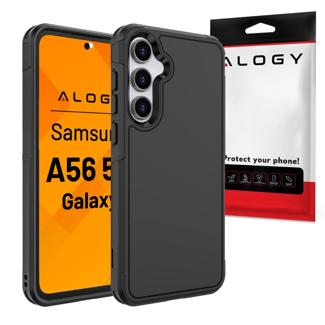 Etui do Samsung Galaxy A56 / A36 5G 2025 Pancerna Obudowa Ochronna na Telefon Wzmocniona Alogy HeavyDuty™️ Case Czarne