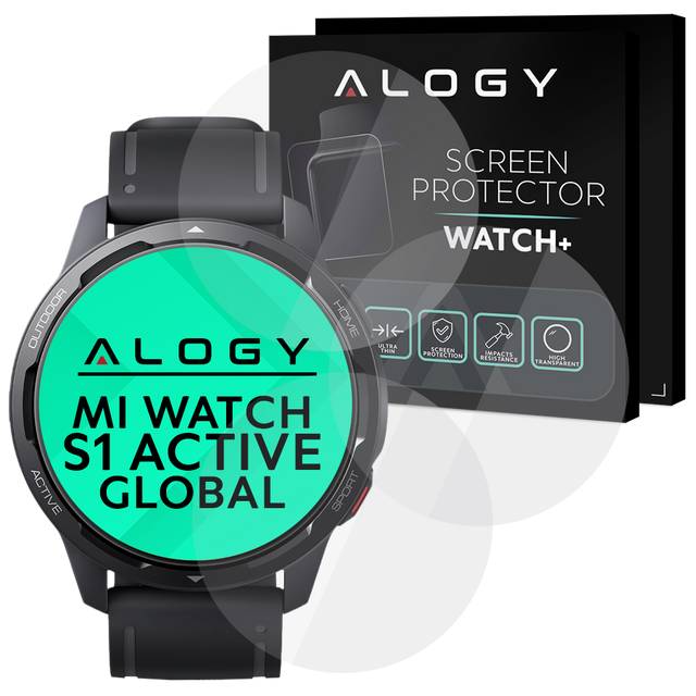 Alogy 3x Szkło Hartowane do smartwatch na ekran do Xiaomi Mi Watch S1 Active Global
