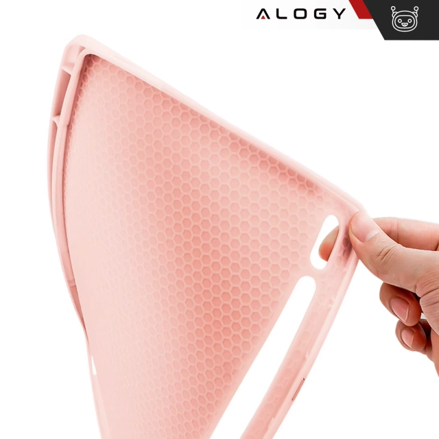 Etui z klawiaturą z miejscem na rysik do Samsung Galaxy Tab S9 FE 10.9" Alogy Keyboard Case Różowe + Szkło