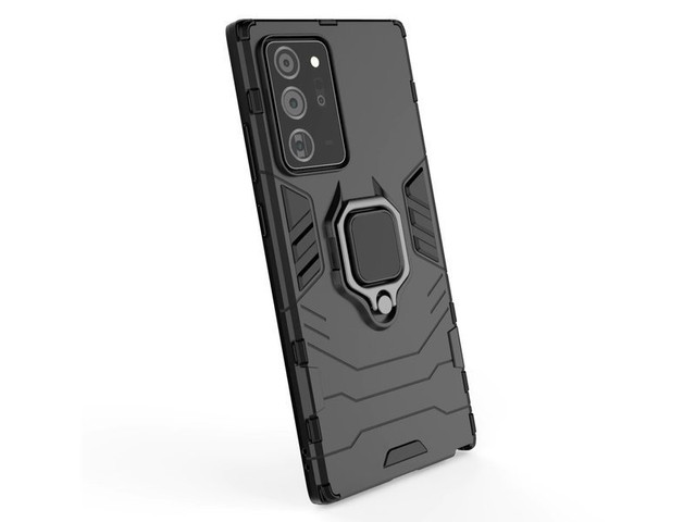 Alogy Etui na telefon Stand Ring Armor do Galaxy Note 20 Ultra czarne