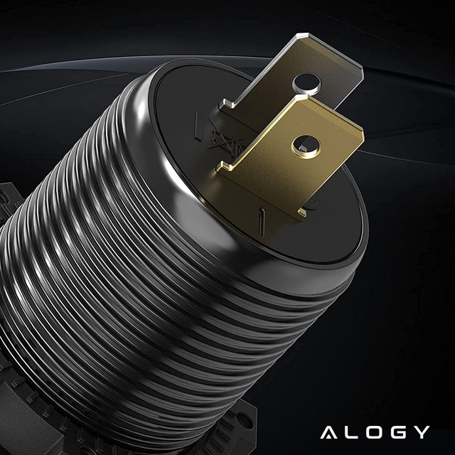 Alogy Ładowarka samochodowa LED gniazdo Mini Car Charge konektory Alogy 2x USB QC 3.0 + USB-C 60W