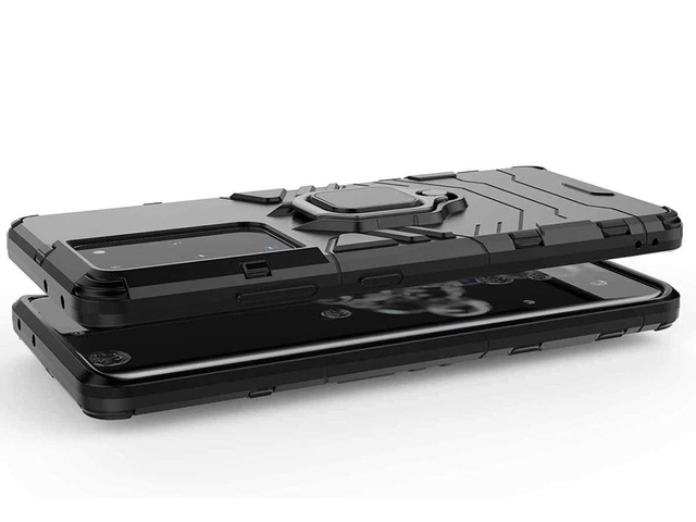 Alogy Etui na telefon Stand Ring Armor do Samsung Galaxy S21 Ultra czarne
