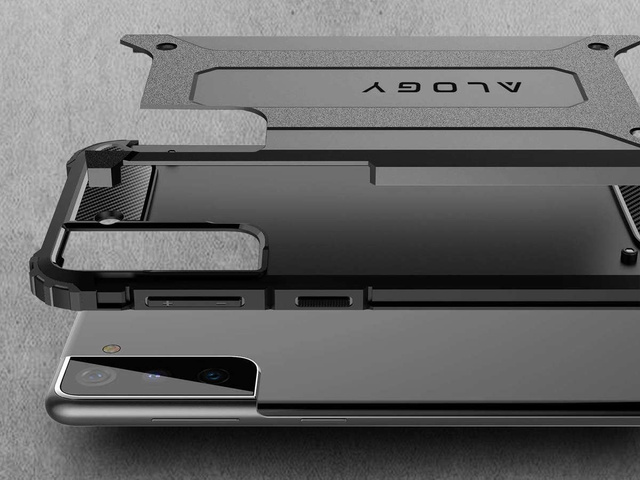 Alogy Etui na telefon Hard Armor do Samsung Galaxy S21 Plus szare