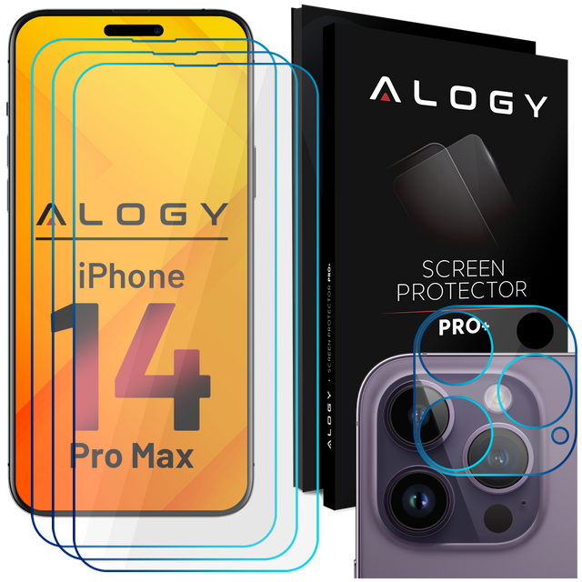 3x Szkło hartowane na ekran 9h + 2x Szkło na obiektyw  Alogy Glass Pack do Samsung Galaxy S21 Plus