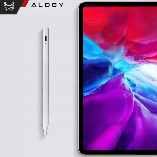 Rysik Alogy Stylus Pen Pencil dotykowy do ekranów telefonu tabletu do Apple iPad / iPhone Biały