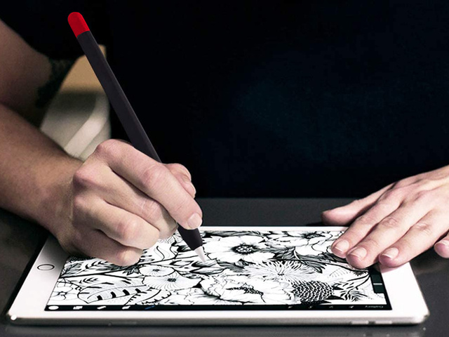 Alogy Etui ochronne na rysik pokrowiec obudowa na Apple Pencil 2 Czarne 