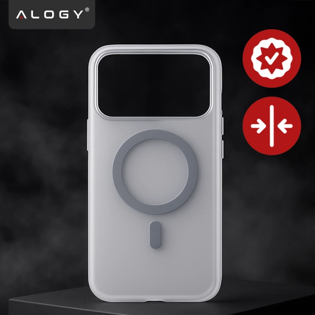 Etui do Apple iPhone 17 Pro Max – matowa obudowa do MagSafe z ochroną obiektywu, smukłe i odporne na zarysowania, idealne dopasowanie – Alogy Skinny MatteCase™ Białe
