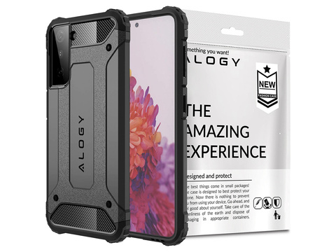 Alogy Etui na telefon Hard Armor do Samsung Galaxy S21 szare