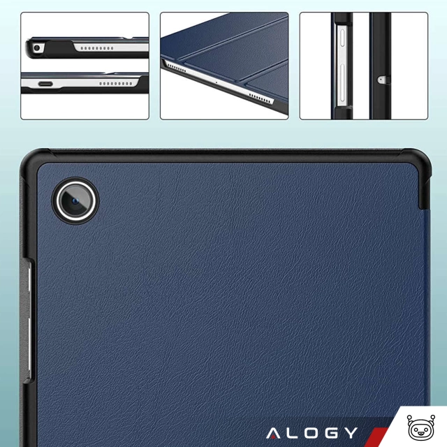 Alogy Etui do tabletu Smart Book do Samsung Galaxy Tab A8 2021 SM-X200/SM-X205 Granatowy