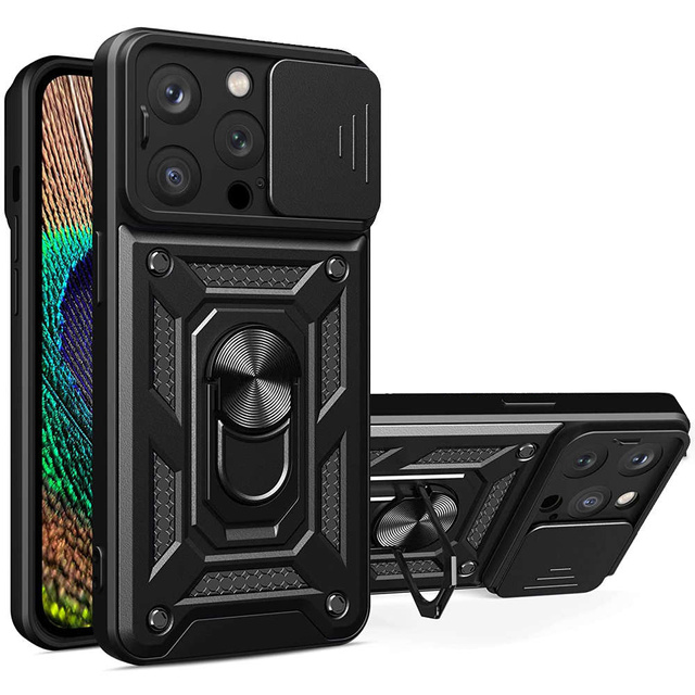 Alogy Camshield Stand Ring Etui na telefon z osłonką na aparat do Apple iPhone 14 Pro