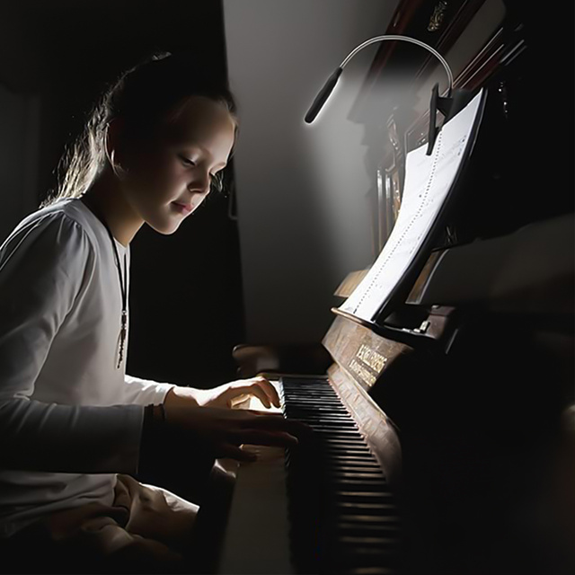Lampka Alogy LED nocna na biurko biurkowa do czytania lampa regulowana bezprzewodowa micro USB czarna