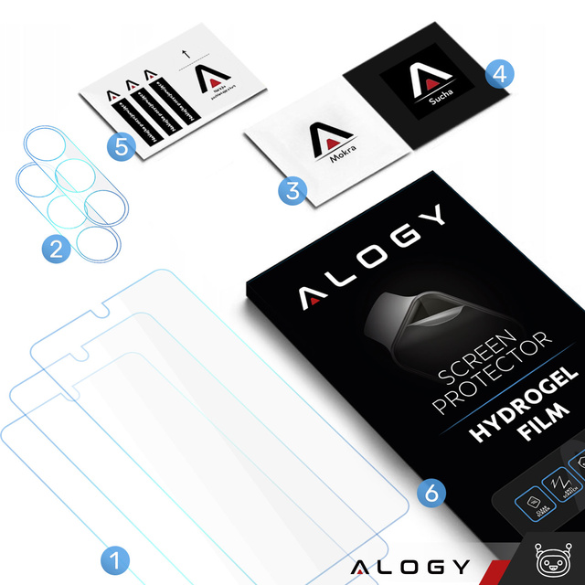 Alogy 3x Szkło hartowane do Galaxy S24+ Plus na ekran + 2x szkło na obiektyw Screen Protector Pro+ 9H
