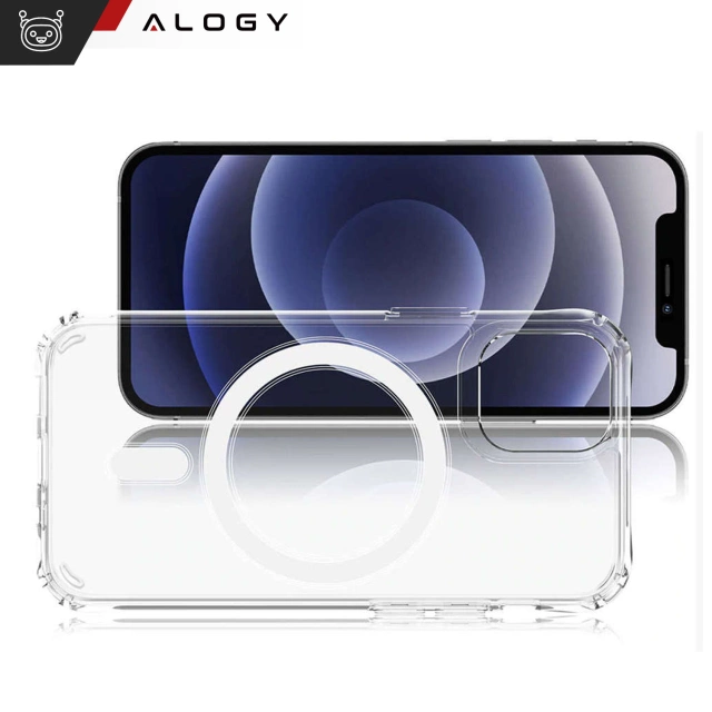 Alogy Etui do telefonu Ultra Slim do ładowarek Qi do iPhone 12/ 12 Pro 6.1 Przezroczyste