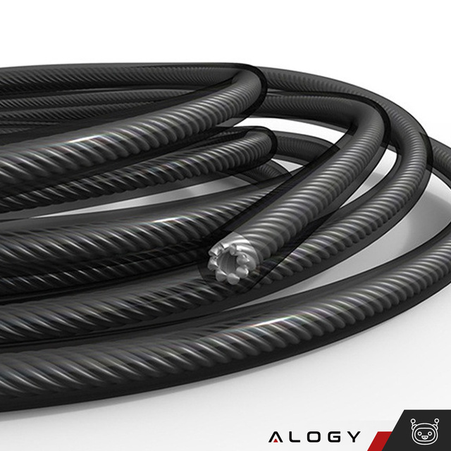 Alogy Sport Skakanka bokserska regulowana Crossfit Fitness z wymiennymi linkami łożyska wygodna szybka Czarna