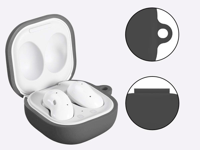 Alogy Etui silikonowe Slim Case do Samsung Galaxy Buds Live/ Buds Pro Szare