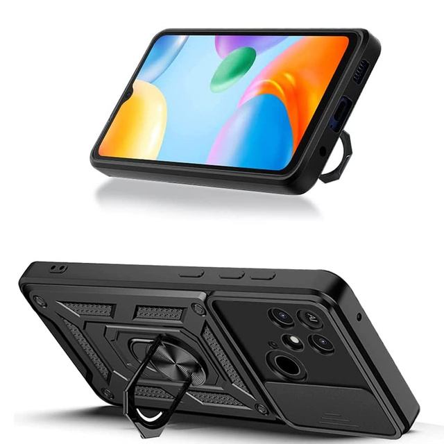 Alogy Camshield Stand Ring Etui na telefon z osłonką na aparat do Xiaomi Redmi 10c