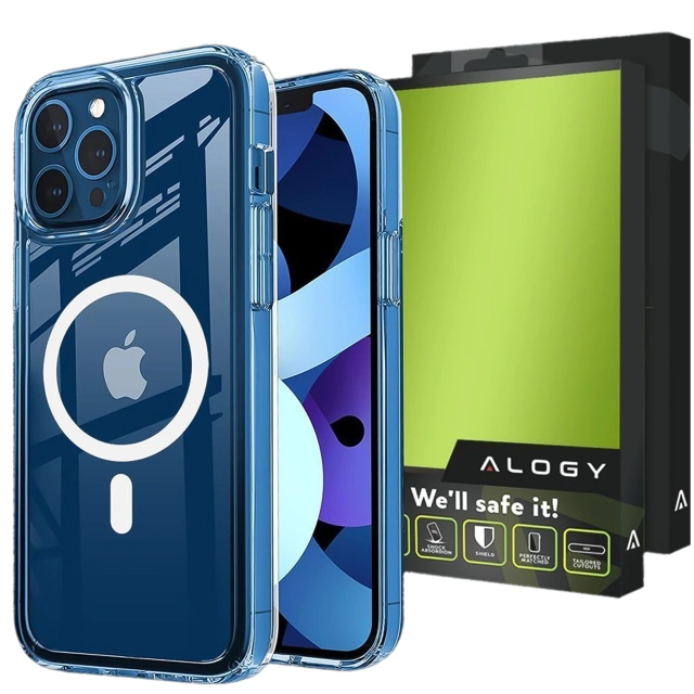Alogy Etui do telefonu Ultra Slim do ładowarek Qi do iPhone 12/ 12 Pro 6.1 Przezroczyste