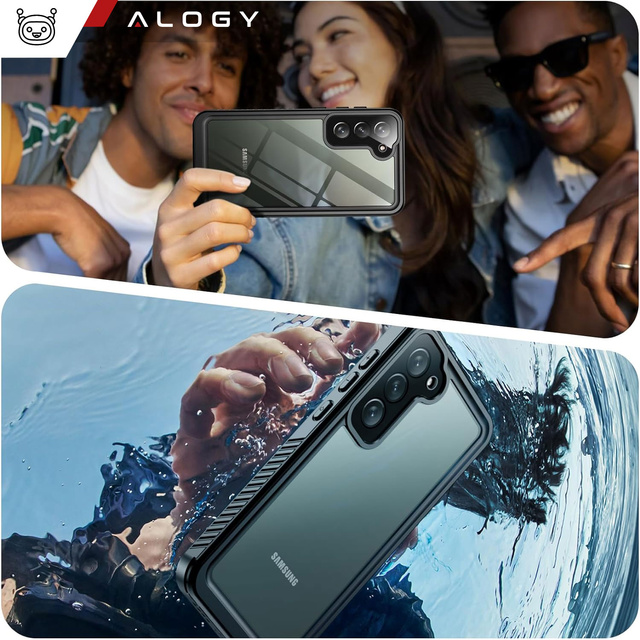 Alogy Etui do Samsung Galaxy S23+ Plus Pancerne wodoodporne IP68 360 Armor Case wbudowana szybka czarne