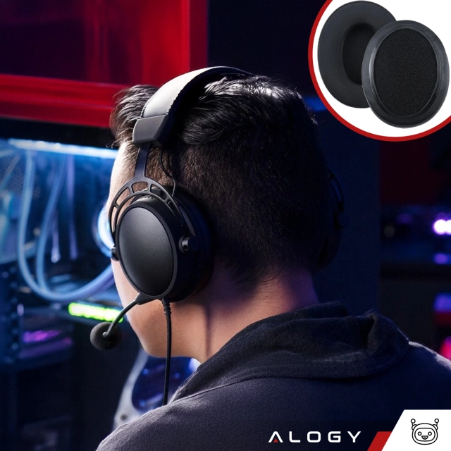 Nauszniki 2x wymienne pady gąbki do słuchawek do HyperX Cloud I / II / Alpha / Pro / S / X / Core / Stinger / Flight