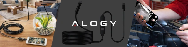 Alogy Hard Wire Kamera inspekcyjna endoskopowa micro USB + USB-C + USB Full HD 5m 8mm Endoskop