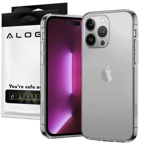 Alogy Etui na telefon silikonowe obudowa Silicone case do Apple iPhone 14 Pro Max przezroczyste