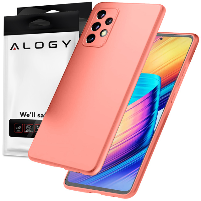 Alogy Etui na telefon ochronne Thin Soft Case do Samsung Galaxy A53 / A53 5G Różowe