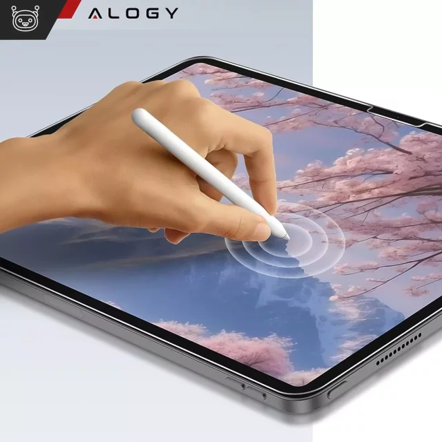 Matowe Szkło hartowane do Apple iPad Air 6 - 13" 2024 Alogy Matte Paper-Like Screen Protector z ramką montażową