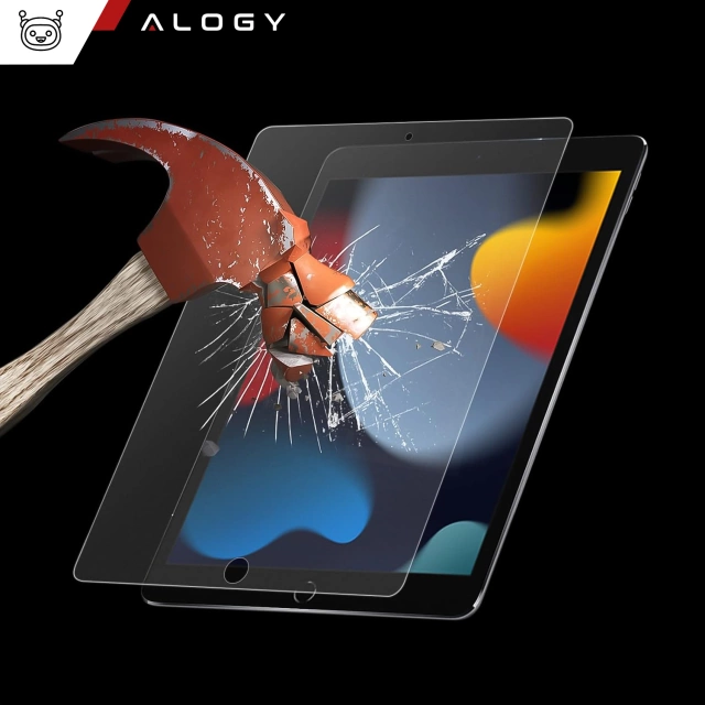 Matowe Szkło hartowane do Apple iPad 10.2 gen. 7/8/9 Alogy Matte Paper-Like Screen Protector z ramką montażową